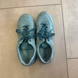 New Balance Teal Blue Lace-Up Sneakers